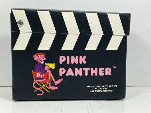 〇【ピンクパンサー/PINK PANTHER】 限定品　シリアルナンバー付　腕時計 箱付き『 監督・白文字盤』 アメキャラ・アメコミ・アメリカン雑貨・アメリカ雑貨・アメ雑｜アメリカ雑貨　マイクのおもちゃ箱