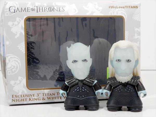 ◎【 Game of Thrones/ゲームオブスローンズ 】3インチ ビニールフィギュア『 ナイトキング＆ホワイトウォーカー 』映画　ゲーム　テレビ　ホビー　コレクション　おもちゃ　｜アメリカ雑貨　マイクのおもちゃ箱