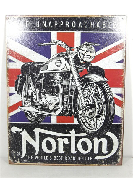 楽天市場】ブリキ看板 バイク ノートン norton ロゴ ポスター