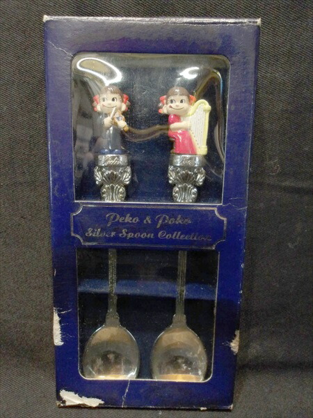 ◎【 不二家/FUJIYA】『 peko & poko Silver Spoon Collection ペコ2本セット / シルバースプーン 』スプーン 食器 不二家 ペコちゃん ポコちゃん 銀食器 シルバー 限定品 アメリカ雑貨 アメ雑 雑貨画像