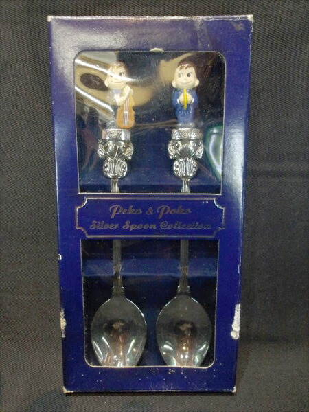 ◎【 不二家/FUJIYA】『 peko & poko Silver Spoon Collection ポコ2本セット / シルバースプーン 』スプーン 食器 不二家 ペコちゃん ポコちゃん 銀食器 シルバー 限定品 アメリカ雑貨 アメ雑 雑貨画像