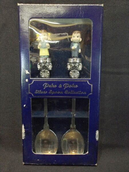 ◎【 不二家/FUJIYA】『 peko & poko Silver Spoon Collection ペコ&ポコセット / シルバースプーン 』スプーン 食器 不二家 ペコちゃん ポコちゃん 銀食器 シルバー 限定品 アメリカ雑貨 アメ雑 雑貨画像