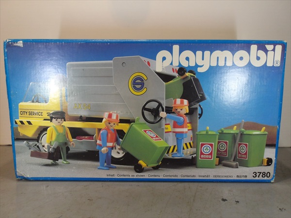 ◎【プレイモービル/playmobil】『 No.3780 ゴミ取りあつめる車 / パノラマ仕掛ける 』あやつり人形 図形 お人形さん パノラマ 営造物 寄せあわせ 流行り物雑貨 アメ雑 雑貨 知育玩具・学習玩具-その他