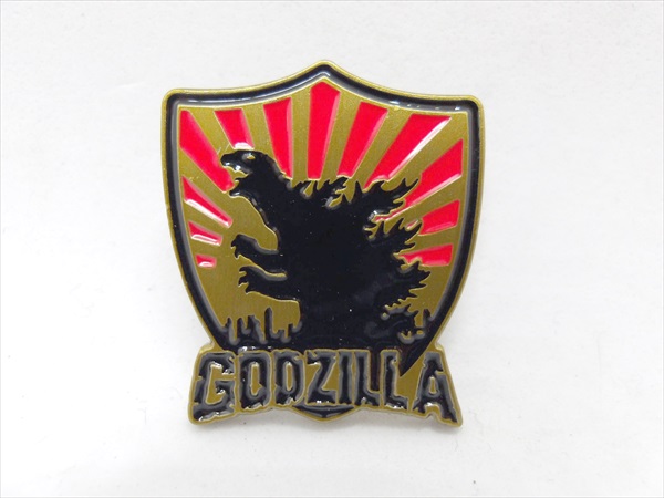 ◎【ピンバッジ/pin badge】『 Godzilla シルエット&英語ロゴ / ピンズ 』バッジ バッチ ピンバッチ PINS 映画 Movie 特撮 ゴジラ 怪獣王ゴジラ コレクション ファッション雑貨 アメ雑画像