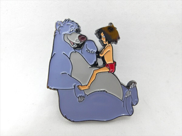 ◎【ピンバッジ/pin badge】『 Disney The Jungle Book モーグリ&バルー 小 / ピンズ 』バッジ バッチ ピンバッチ PINS 映画 Movie アニメ 童話 ディズニー ジャングル・ブック コレクション ファッション雑貨 アメ雑画像