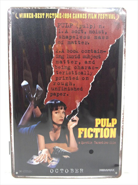 楽天市場】◎【ブリキ看板/tin plate】『 PULP FICTION ミア・ウォレス