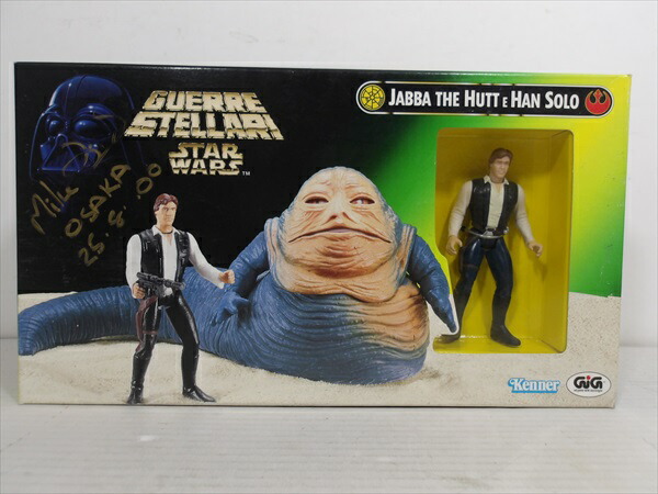 ◎【サイン入りグッズ/autographed goods】 『 STAR WARS TPOTF JabbaTheHutt&HanSolo / 3.75inch フィギュア 』 フィギュア 人形 ドール 映画 Movie Disney ディズニー スターウォーズ スター・ウォーズ Hasbro サイン サイン入り ジャバ・ザ・ハット アメ雑