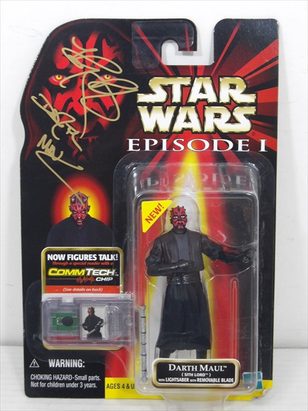 ◎【サイン入りグッズ/autographed goods】 『 STAR WARS EPISODE1 Darth Maul (Sith Lord) / 3.75inch フィギュア 』 フィギュア 人形 ドール 映画 Movie Disney ディズニー スターウォーズ スター・ウォーズ Hasbro サイン サイン入り ダース・モール アメ雑