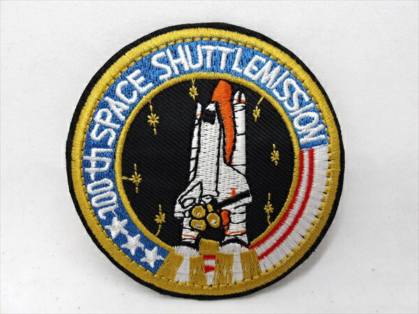 【楽天市場】 【ワッペン/patch】『 SPACE 宇宙 100th SPACE SHUTTLE MISSION / アイロンワッペン ...
