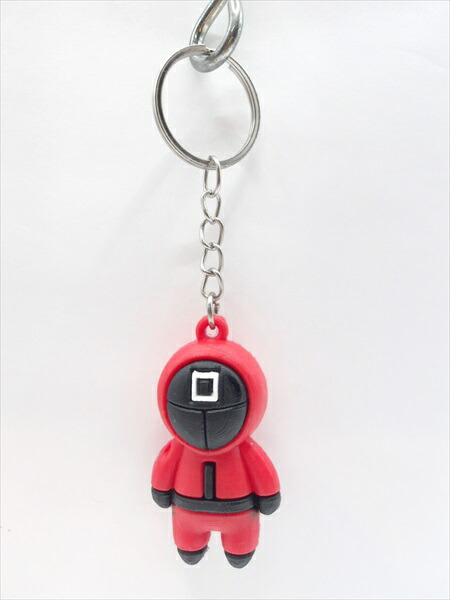 【希少】イカゲーム キーホルダー&コマセット 韓国 Qoo10] イカゲーム キーリング キーホルダー 3