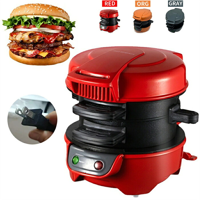 バーガー バーガー焼き機サンド生み出すこと機勝手もと物の具両面熱する生み出すこと機朝ごはん乾荒原バーガー製造会社