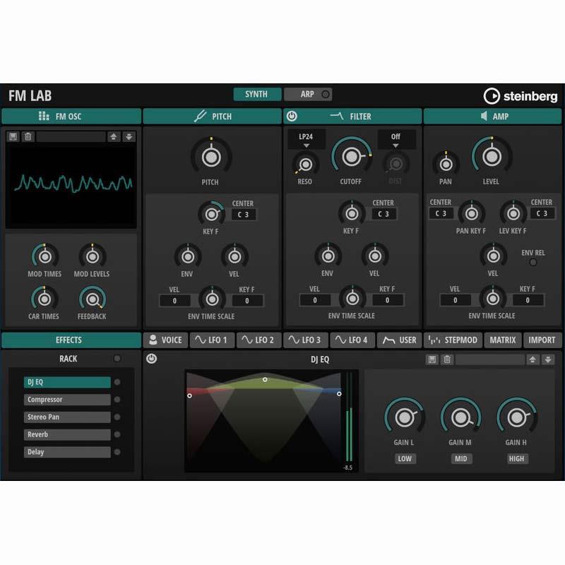 スタインバーグ FM Lab Steinberg DTM ソフトウェア シンセ音源《ダウンロード版》|三木楽器 店