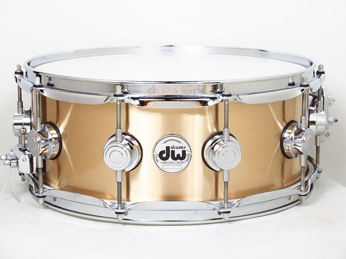 dw(ディーダブリュー)DRVZ5514SVC / Collector's Metal Snare / BRUSHED BRONZE コレクターズメタル・ブロンズ・スネアドラム|三木楽器 店
