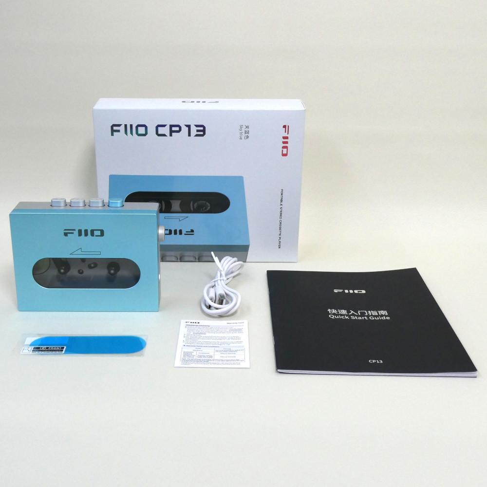 FIO-CP13-L [CP13 ポータブルカセットプレーヤー Blue] 楽天市場】《ロゴ入りクロスプレゼント》 FIIO カセットテープ