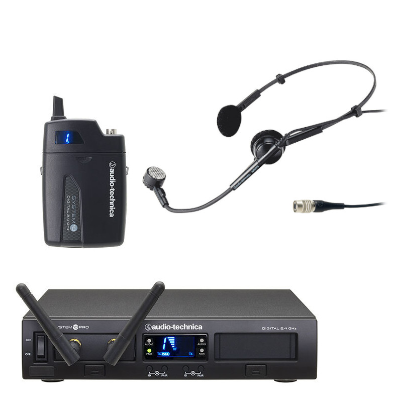 audio-technica オーディオテクニカ ATW-1301 + ATM75cW ラックマウント1chワイヤレスシステム コンデンサー ヘッドセット マイク ロホン