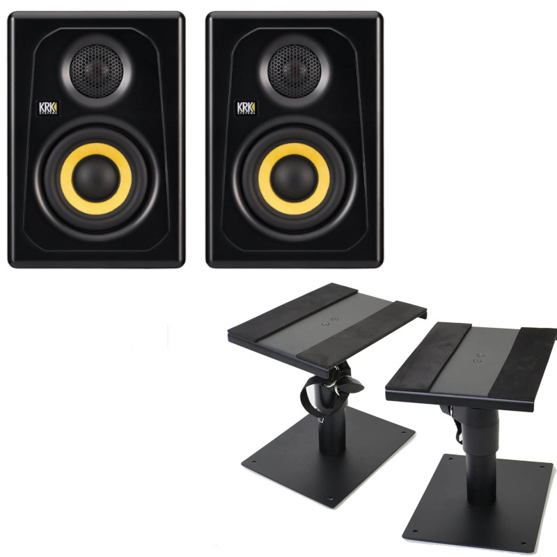 スタジオ モニター スピーカー パワード KRK KREATE 3 STUDIO MONITOR (ペア) + MOS-35 (ペア)
