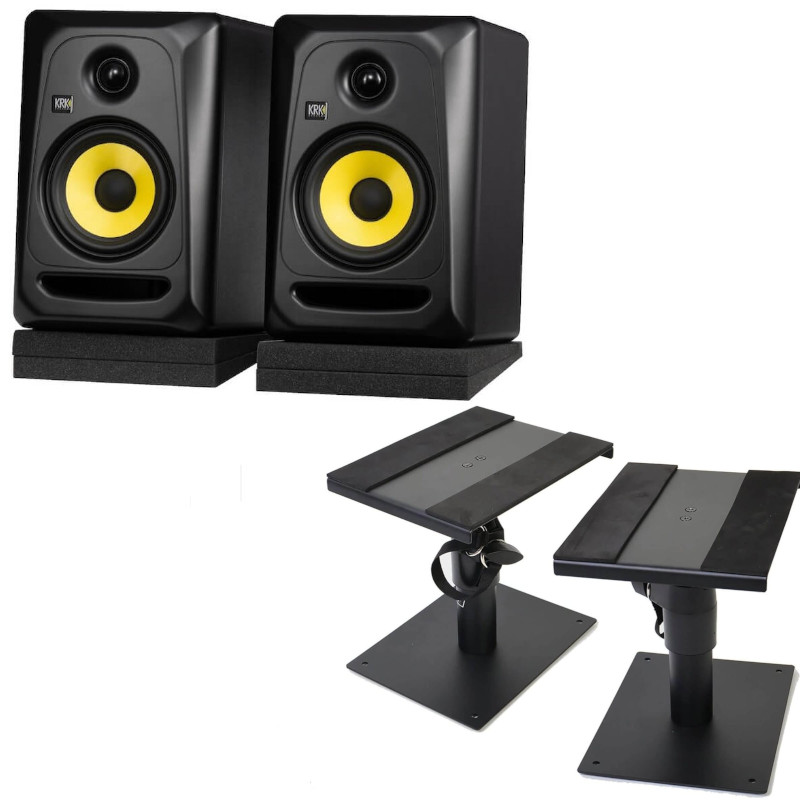 《在庫あり 即納可能》 ニアフィールド・モニタースピーカー KRK CLASSIC 5 (pair) + MOS-35 (pair)