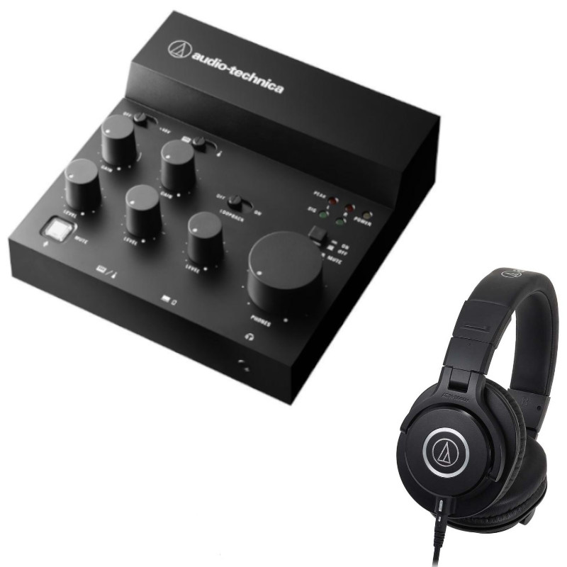 AUDIO-TECHNICA オーディオテクニカ AT-UMX3 USBミキサー + ATH-M40X ヘッドホン