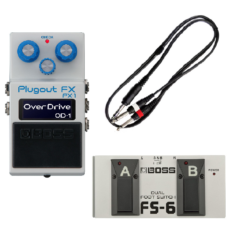BOSS ボス PX-1 Plugout FX + FS-6 Dual Footswitch セット
