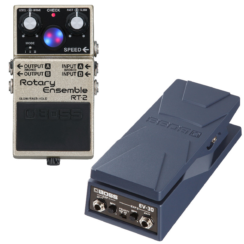 BOSS ボス RT-2 Rotary Ensemble + EV-30 DUAL EXPRESSION PEDAL Set
