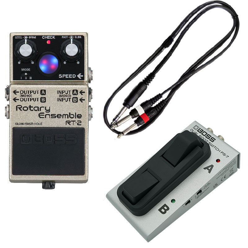 BOSS ボス RT-2 Rotary Ensemble + FS-7 Dual Footswitch Set