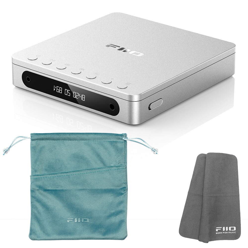 楽天市場】《ロゴ入りクロスプレゼント》 FIIO ポータブル CDプレーヤー DM13BT シルバー (FIO-DM13BT-S)  Bluetooth対応 : 三木楽器 楽天市場店