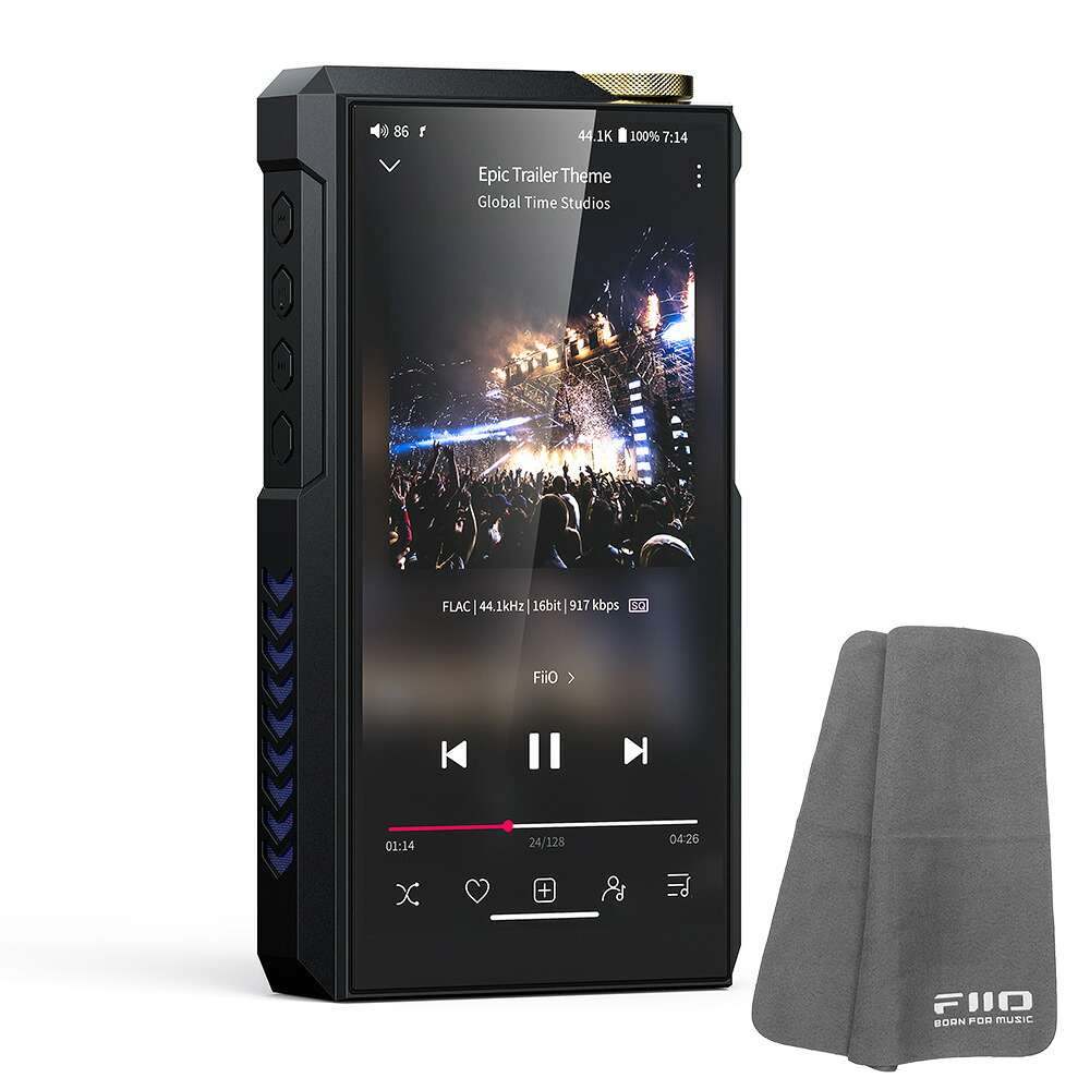FIIO デジタル オーディオプレーヤー M27 Aluminum Alloy アルミ合金 (FIO-M27-AA)《ロゴ入りクロスプレゼント》