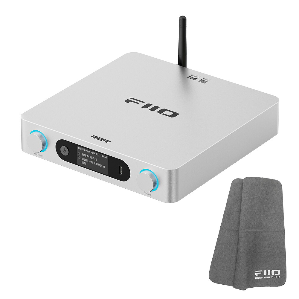 FIIO Bluetooth受信機能搭載USB DAC BR15 R2R シルバー (FIO-BR15R-S) 《ロゴ入りクロスプレゼント》|三木楽器 店
