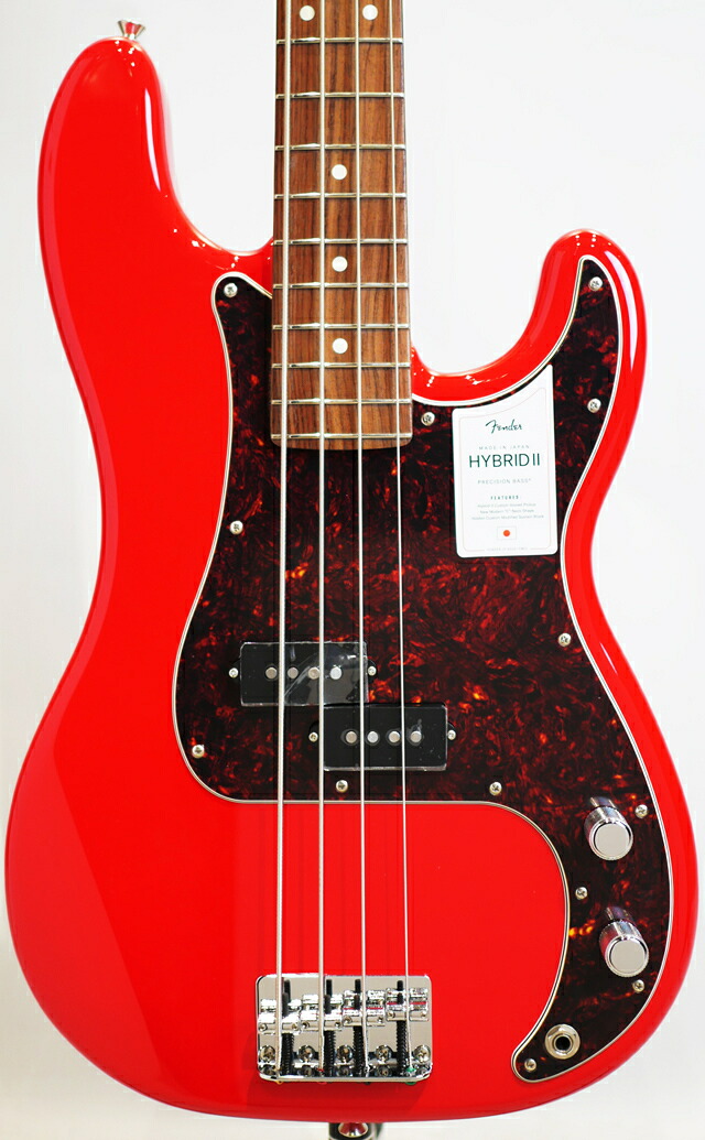エレキベース Fender フェンダー MADE IN JAPAN HYBRID II PRECISION BASS Modena Red / Rosewood 《三木楽器Rhythm Square》|三木楽器 店