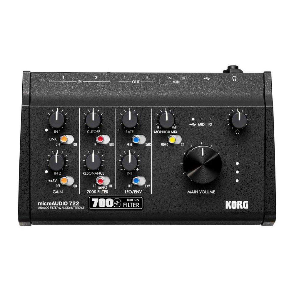 KORG コルグ microAUDIO722 オーディオインターフェイス アナログフィルター搭載