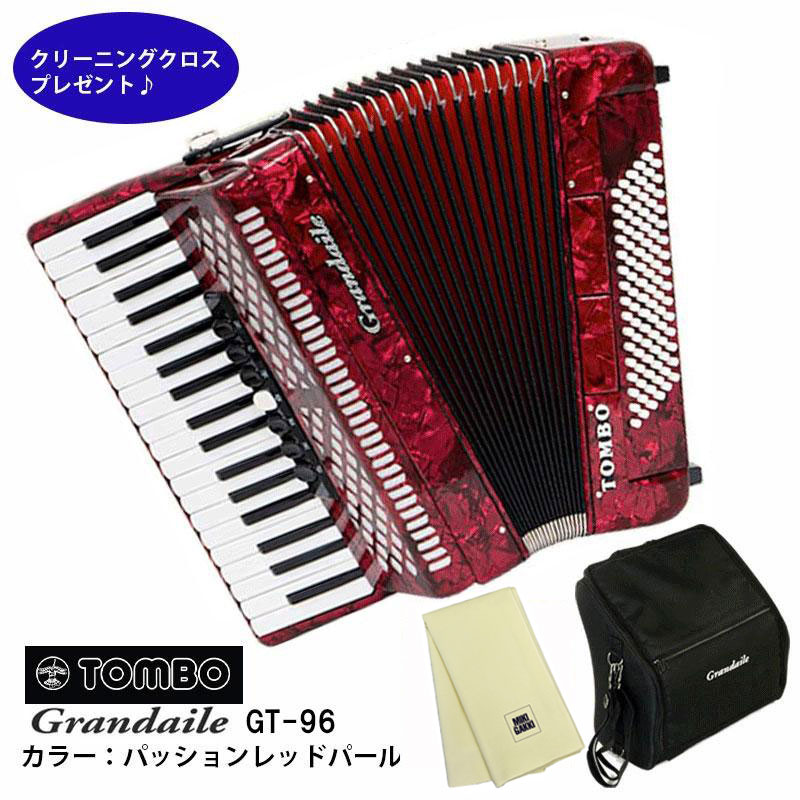 楽天市場】TOMBO GT-96 パッション・レッド・パール 37鍵 96ベース