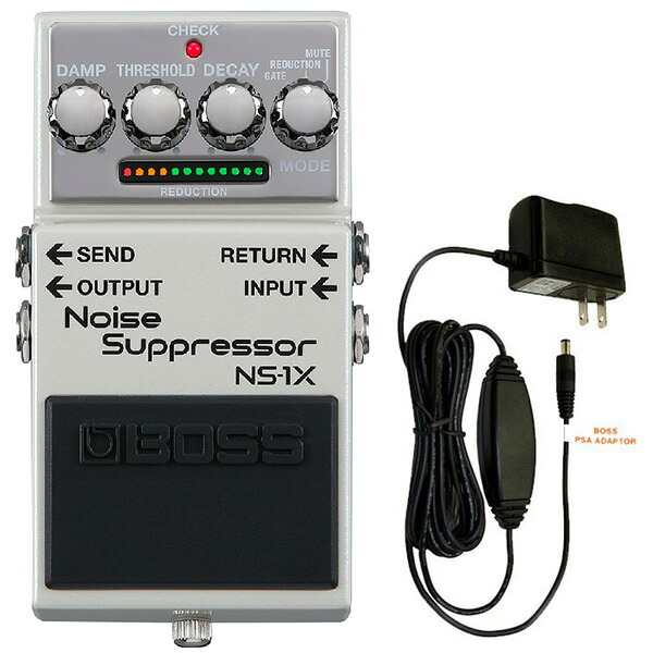 BOSS ボス NS-1X Noise Suppressor ノイズサプレッサー+ 純正アダプター PSA-100S2 セット|三木楽器 店