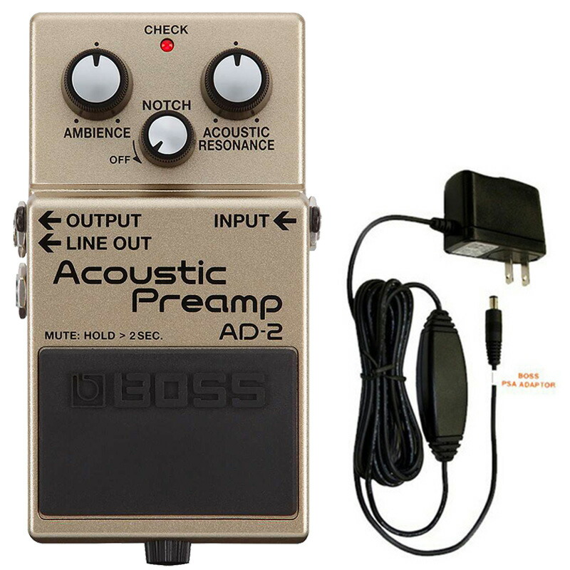 楽天市場】BOSS Acoustic Preamp AD-2ボス アコースティックプリアンプ