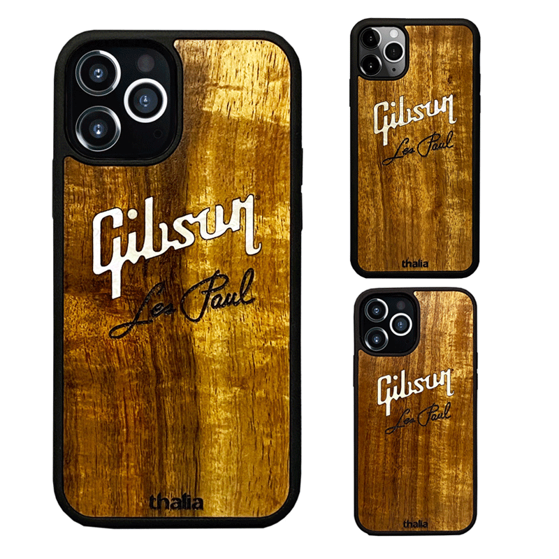 代引不可 楽天市場 Thalia タリア Iphone ケース a Hawaiian Koa Les Paul Script Engraved Iphone Case Gibson社オフィシャルライセンス Mikigakkidjs 人気が高い Kokomo Nbcf Us