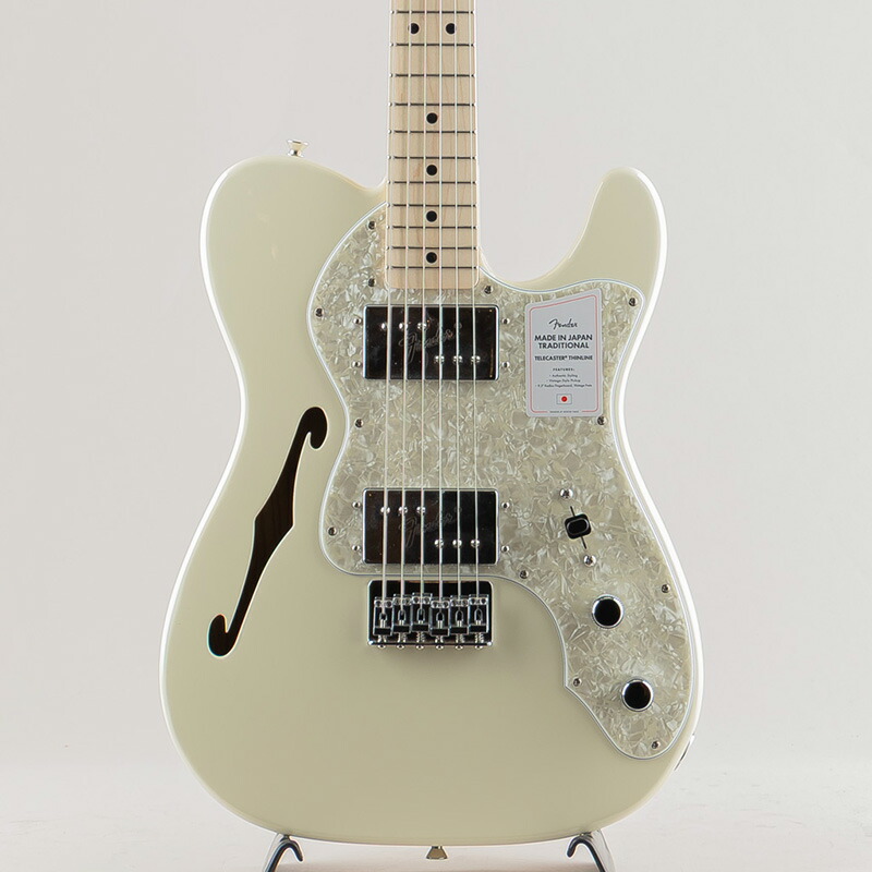 Fender フェンダー Made in Japan Traditional 70s Telecaster Thinline/Olympic White/Maple Fingerboard