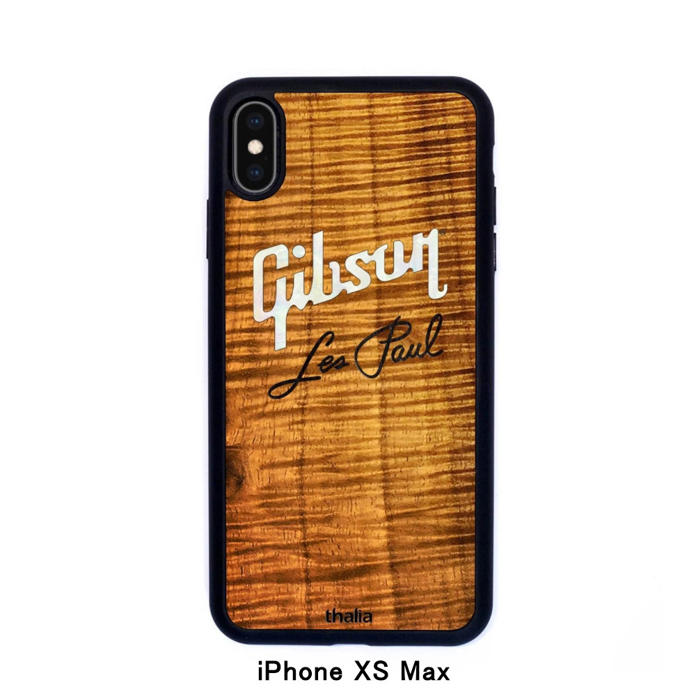 楽天市場 Thalia タリア ギブソン Iphoneケース a Curly Hawaiian Koa Les Paul Script Engraved Gibson社オフィシャルライセンス 三木楽器 楽天市場店
