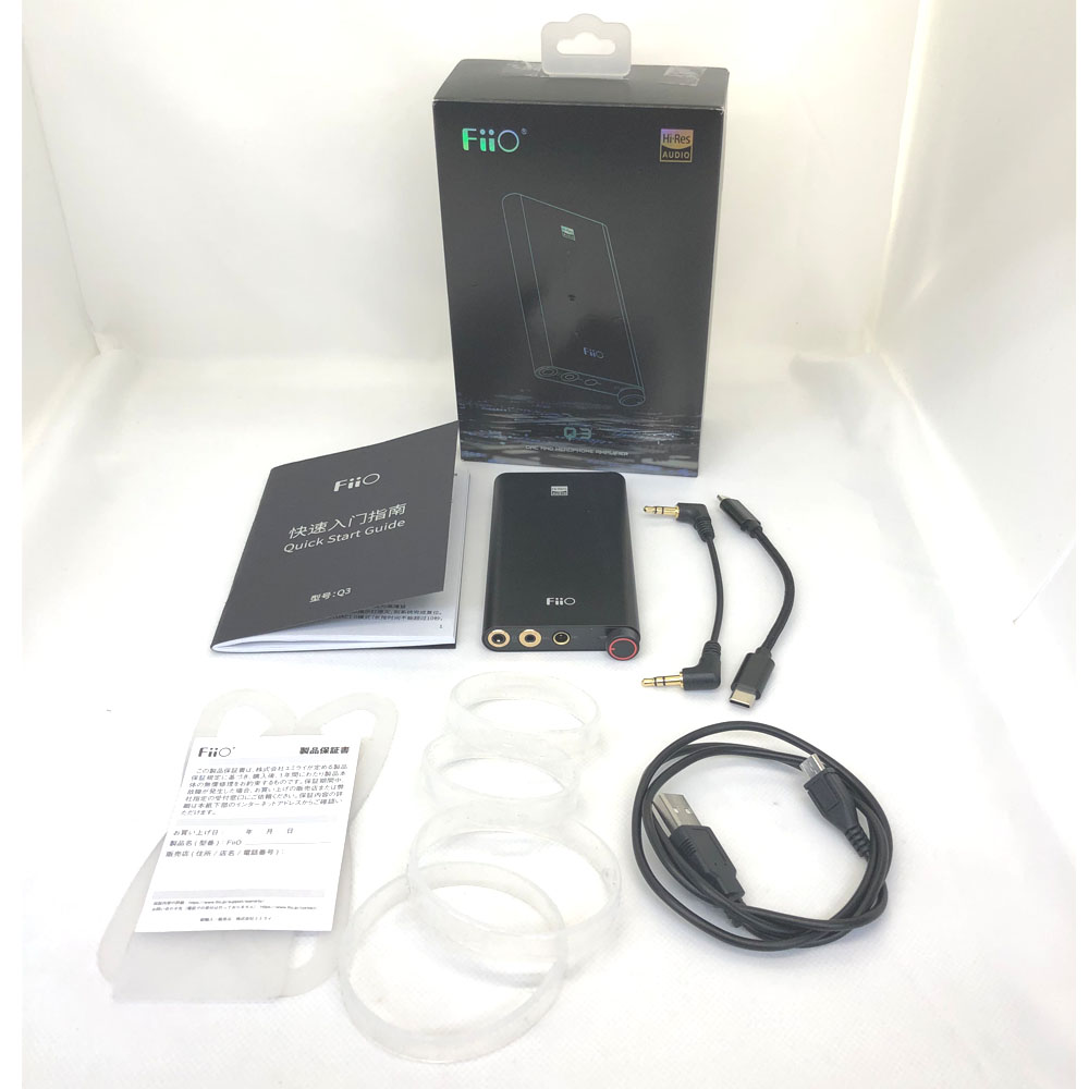 FIIO USB DAC内蔵ポータブルヘッドホンアンプ Q3 2021 FIO- 楽天市場】《中古品》Fiio USB DAC内蔵ポータブルヘッドホン