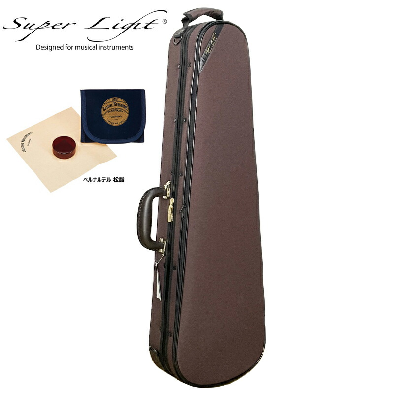 スーパーライト バイオリンケース シェイプト(三角)型 ブラウン 楽天市場】スーパーライト バイオリンケース シェイプト(三角)型