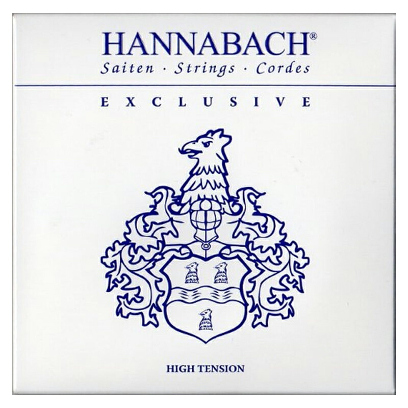 HANNABACH Exclusive Blue / ハイテンション エクスクルーシヴ ハナバッハ クラシックギター用弦セット 【ネコポス】 日時指定非対応/郵便受けへお届け