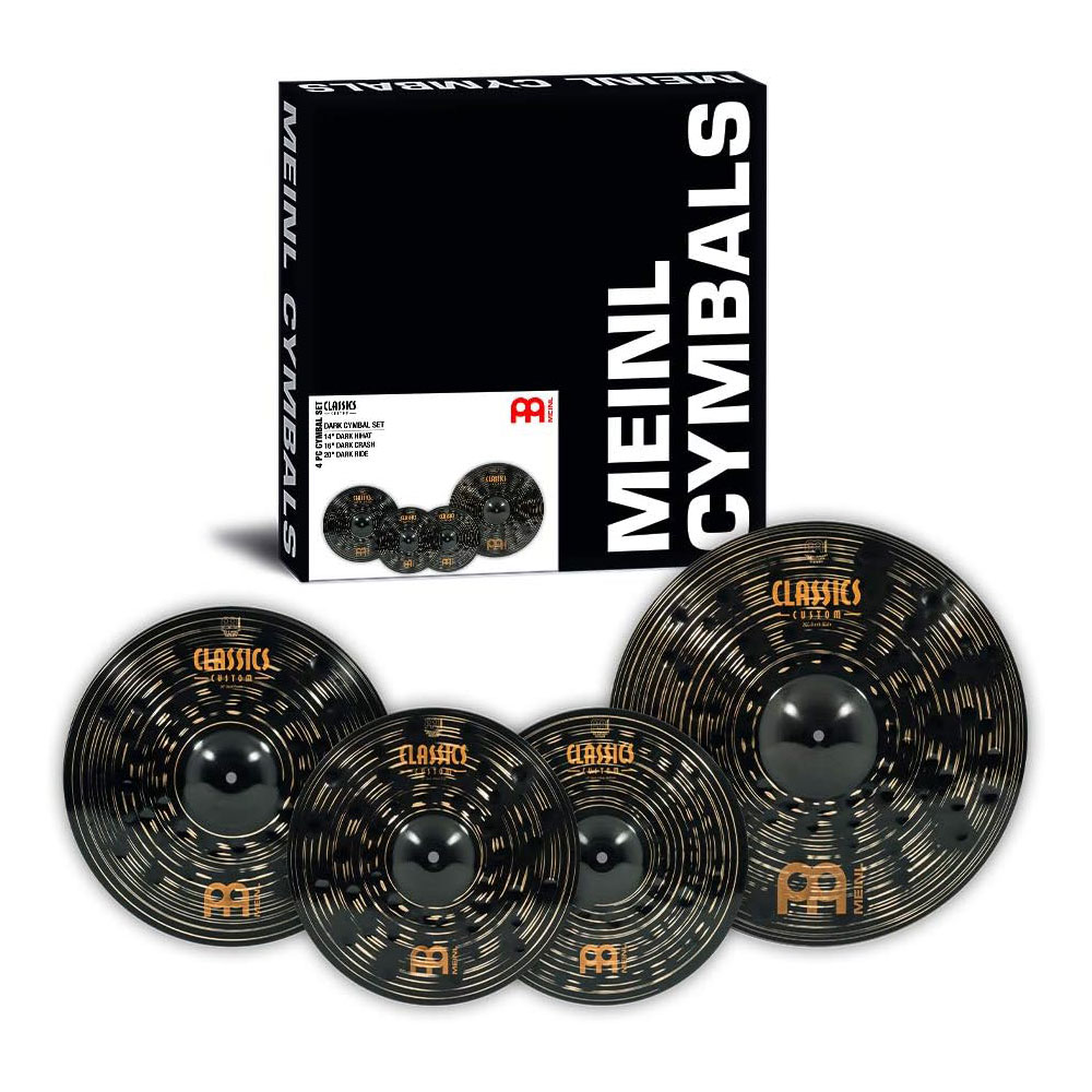 MEINL Cymbals マイネル Classics Custom Dark Series シンバルセット 14 Hihat/ 16 Crash/ 20 Ride Dark Cymbal Set CCD141620 【国内正規品】｜三木楽器 店