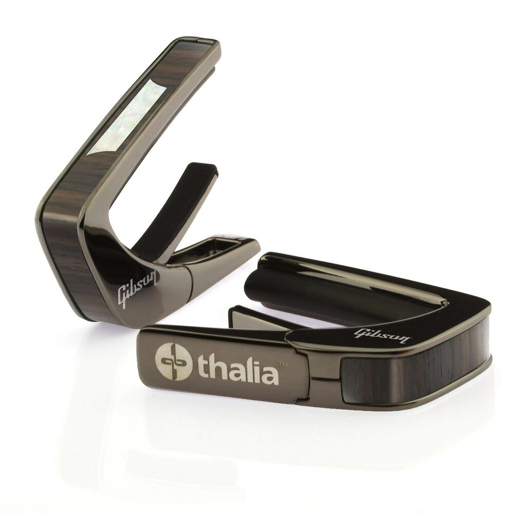タリア カポ ギブソン ライセンスド・モデル Thalia Capos カポタスト / Gibson TRAPEZOID Indian Rosewood Black Chrome ギター 10/12インチフレットパッド付属｜三木楽器 店 13,187円