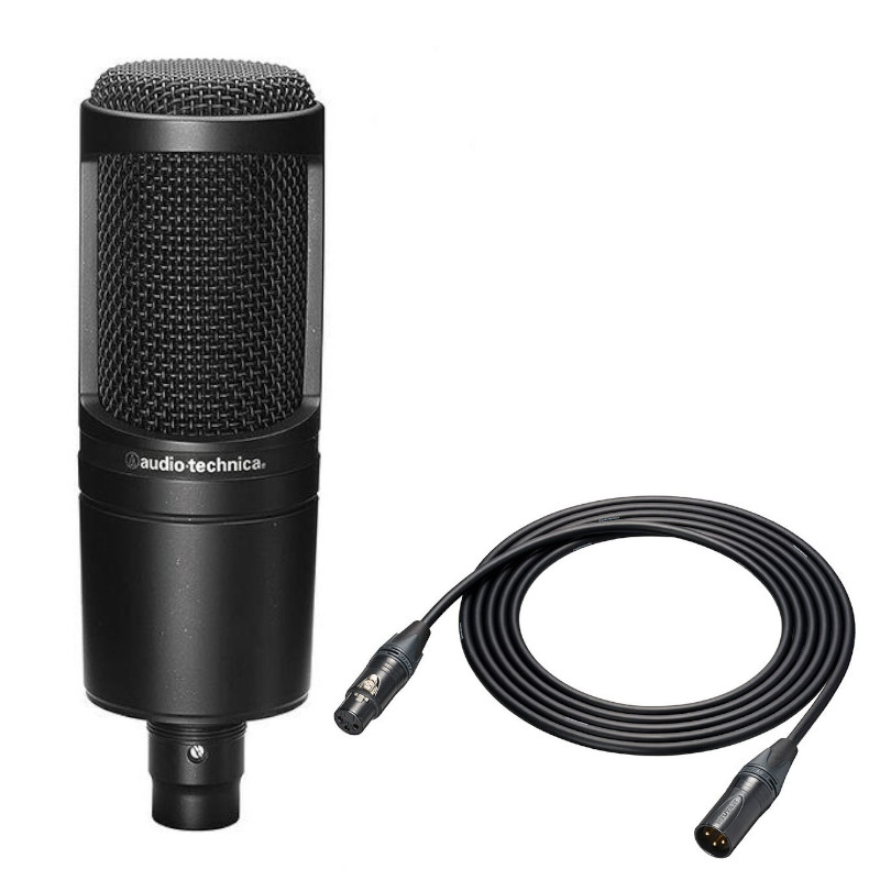 【在庫あり 即納可能】 audio-technica オーディオテクニカ コンデンサーマイク AT2020 + BX9a/3.0 3.0m XLR-XLRケーブル
