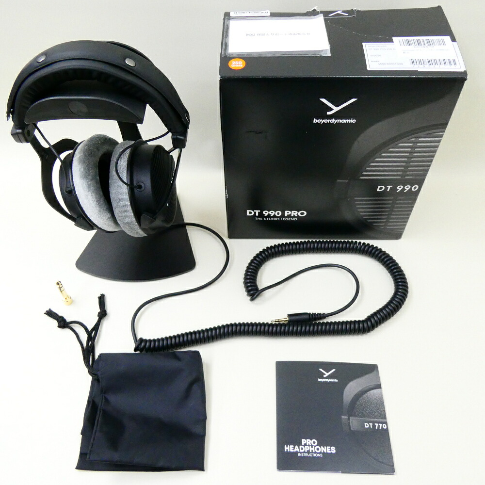 《アウトレット品》beyerdynamic ベイヤー NEW DT 990 PRO 250Ω マスタリング用スタジオ・ヘッドホン 開放型【国内正規品 2年保証モデル】｜三木楽器 店