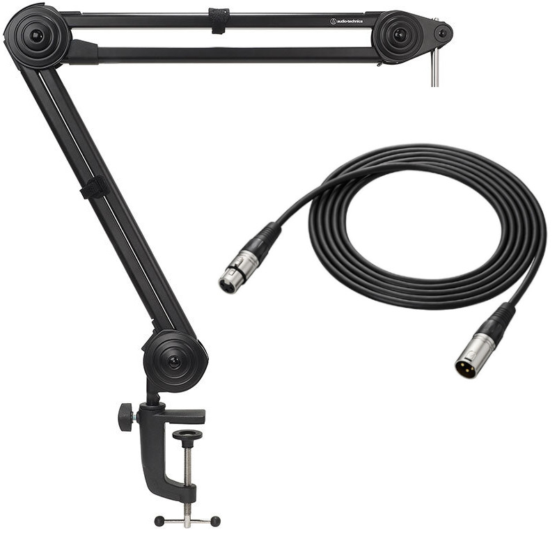 《在庫在り 即納可能》 audio-technica オーディオテクニカ AT8700J マイクブームアーム + BX3/3.0 BK マイクロホンを接続する3m XLRケーブル