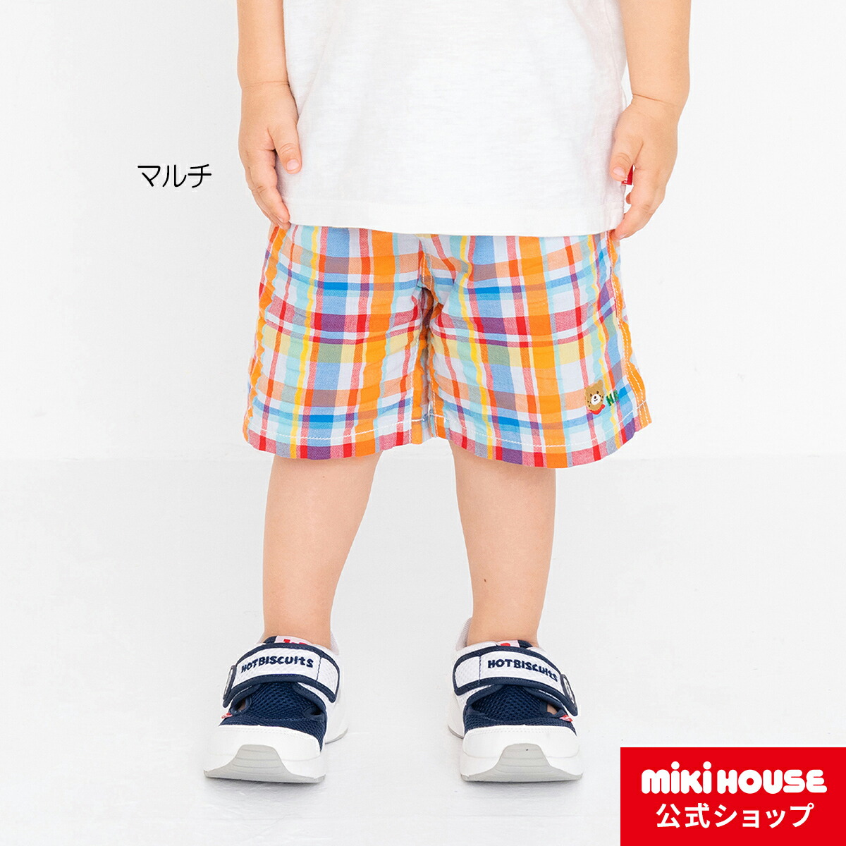 MIKIHOUSE  HB デニムプリント　ハーフパンツ