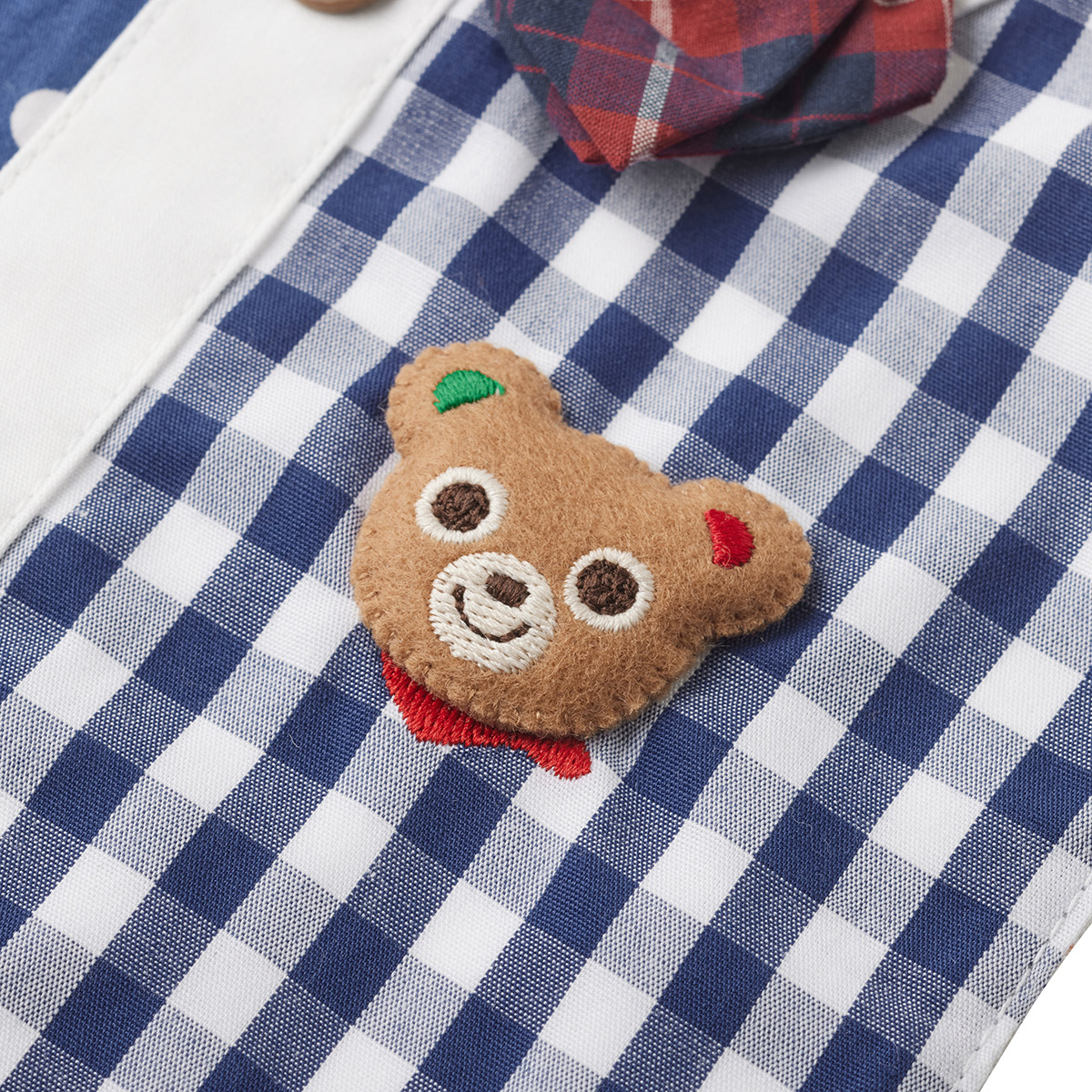 ミキハウス mikihouse シャツ風スタイ・パンツセット〈フリー(70cm