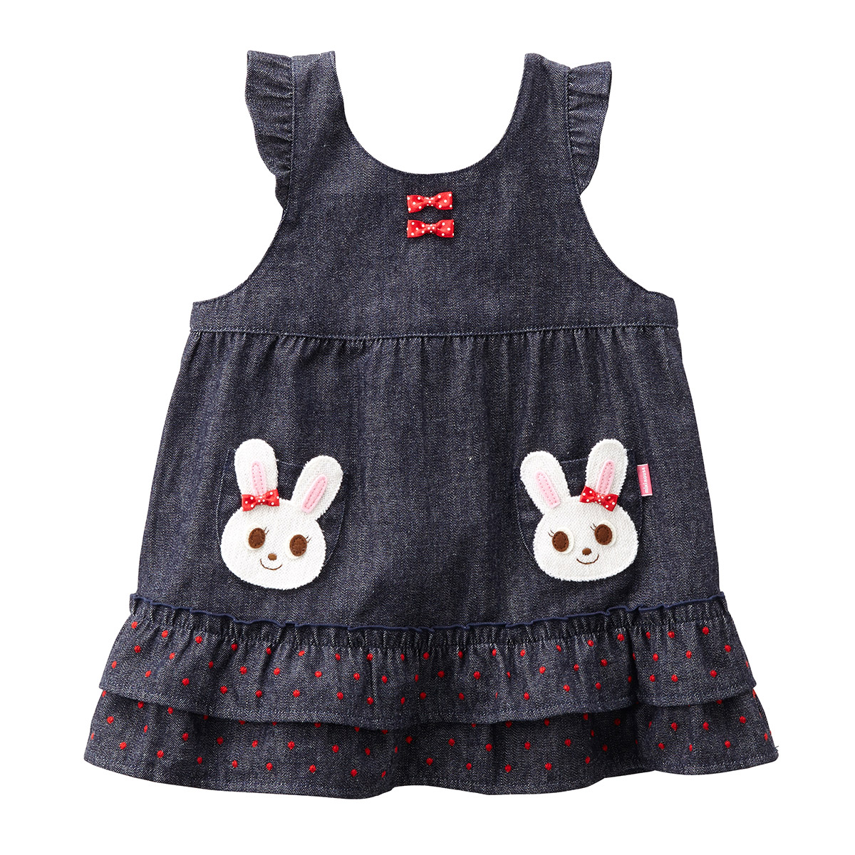 楽天市場 ミキハウス Mikihouse ツインうさこ デニムジャンパースカート 70cm 80cm 90cm ベビー服 子供服 赤ちゃん ベビー 女の子 フリル プレゼント ギフト ミキハウス公式楽天ショップ