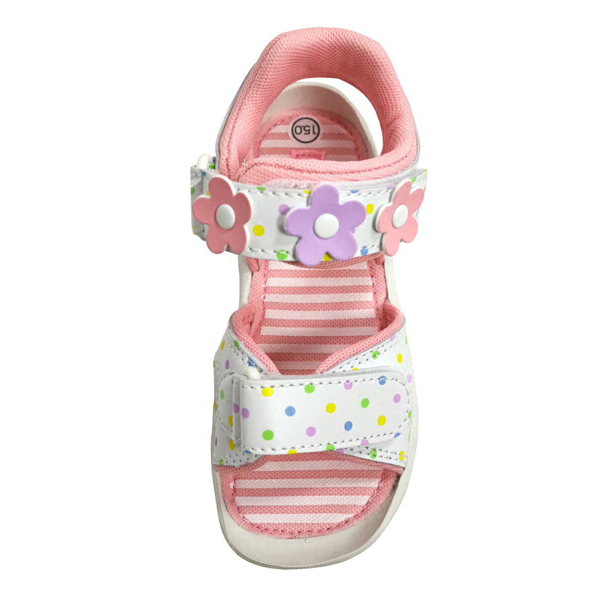 アウトレット ミキハウス Mikihouse サンダルつま先ガード ガールズキッズサンダル 15cm 21cm キッズ 子供 靴 女の子 ピンク Ss2106 3f Csecully Fr