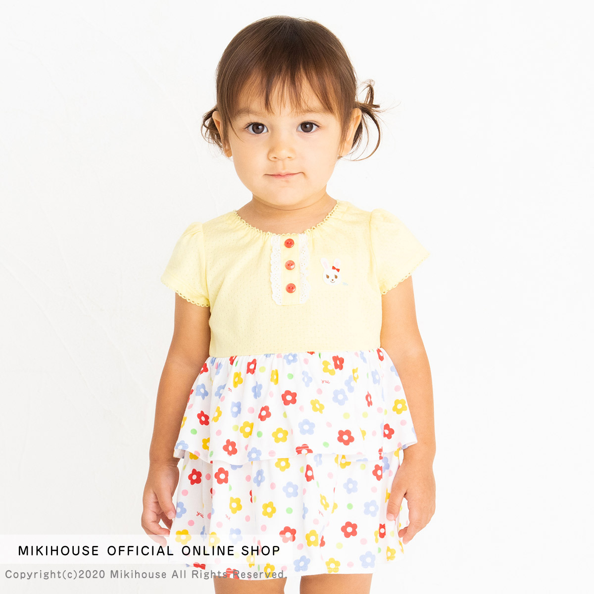 ミキハウス Mikihouse ワンピース 110cm 1cm ベビー服 キッズ 子供服 こども おでかけ 小花 フリル 女の子 半袖 Co2105 1a Ocrmglobal Com