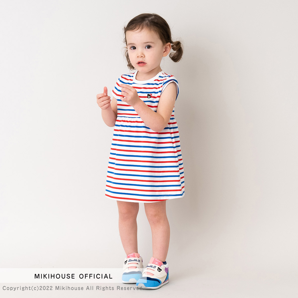 楽天市場 ミキハウス ダブルビー Mikihouse Everyday Double Bボーダー半袖ワンピース 80cm 130cm ベビー 赤ちゃん キッズ 子供 女の子 Co2103 4d ミキハウス公式楽天ショップ